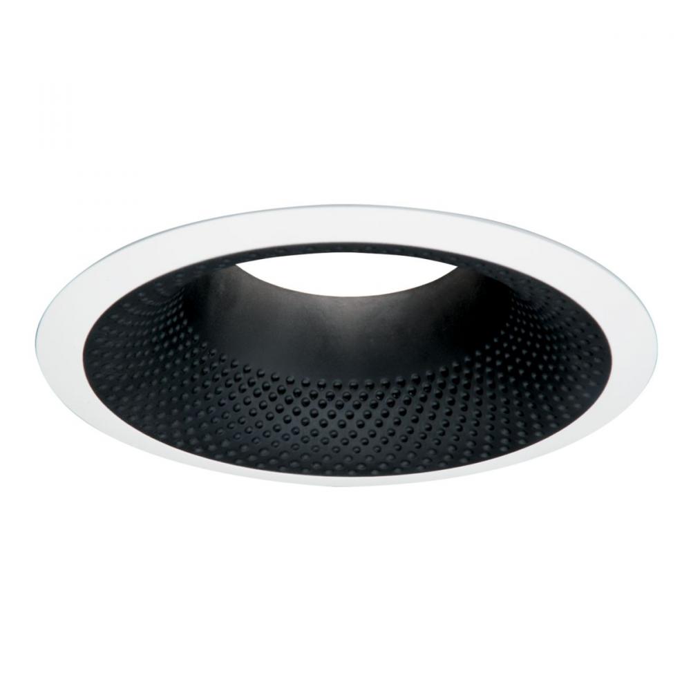 6&#34; BK PERF BAFFLE, WH SF RING