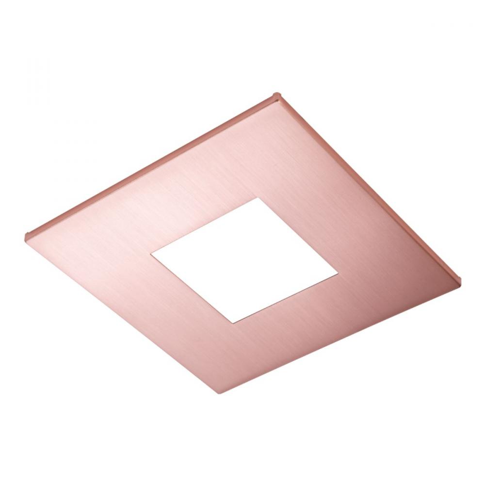 2&#34; SQ PIN, OPEN, BRUSHED COPPER FLG