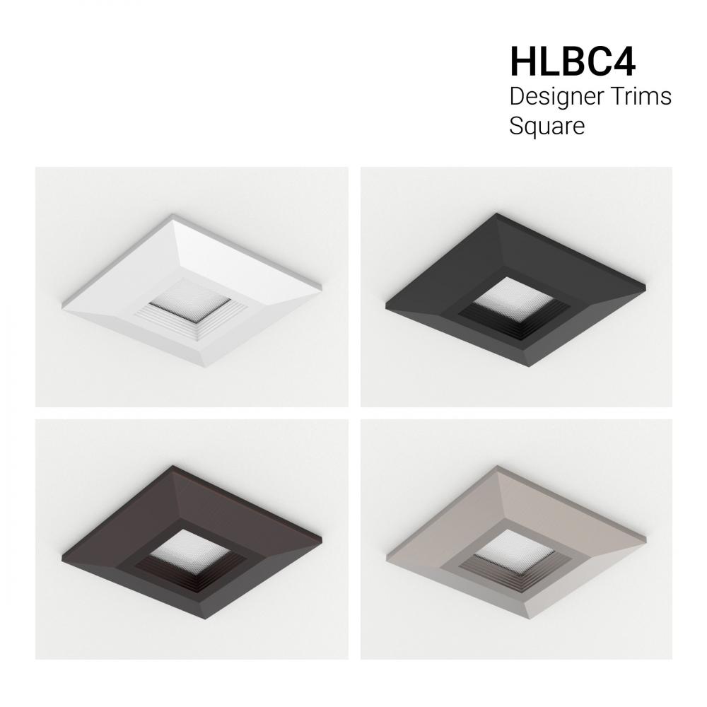 4&#34; HLB COMFORT, SQUARE OVERLAY, MATTE BL