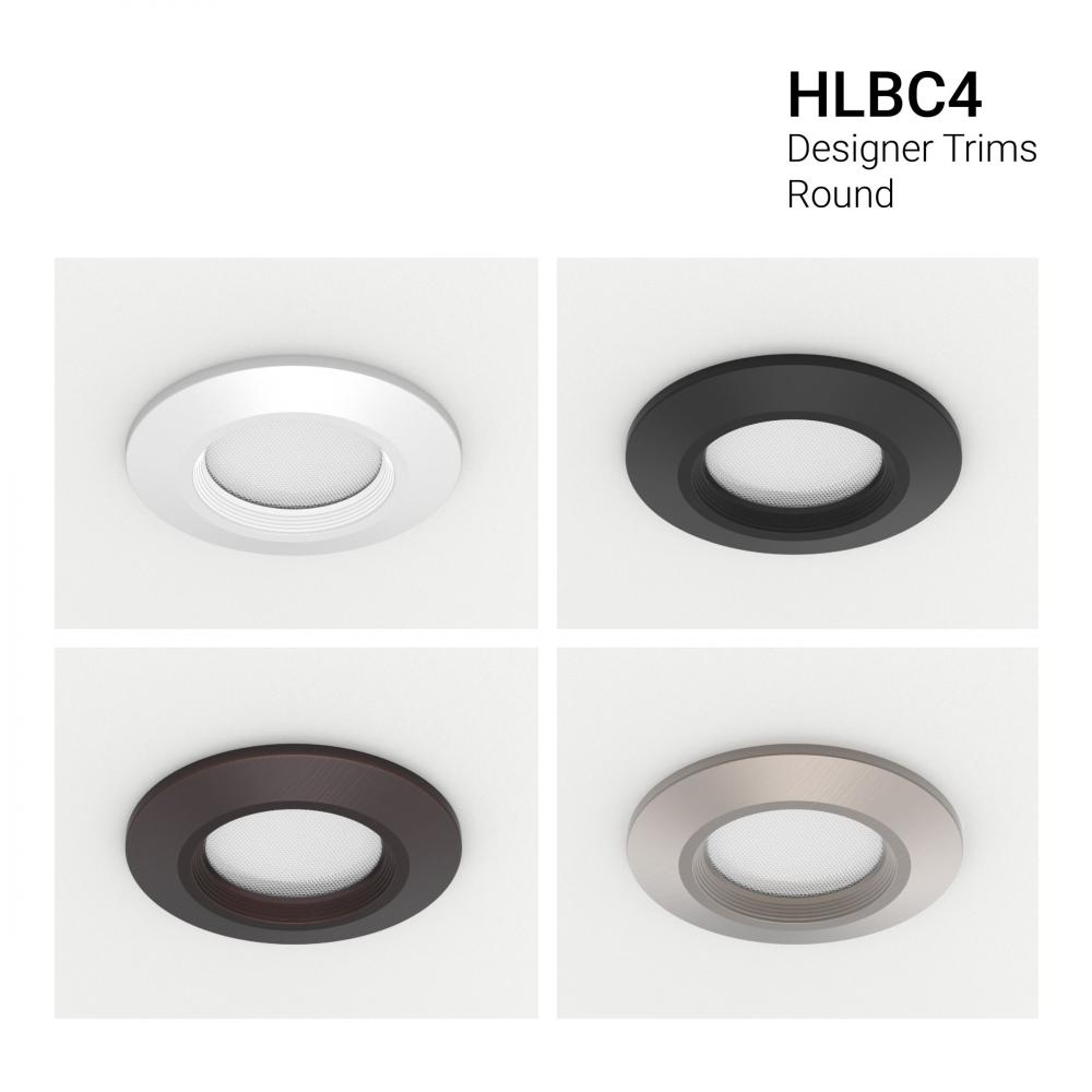 4&#34; HLB COMFORT, ROUND OVERLAY, MATTE BLA