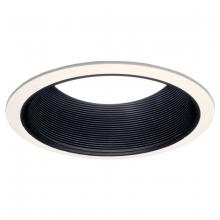 Cooper Lighting Solutions - Canada 410P - BLACK COILEX BAFFLE, WHITE TRIM RING