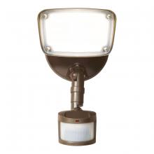 Cooper Lighting Solutions - Canada MSS153T18B - SINGLE LED FLOOD, 180 PIR, 3T, BZ