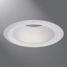 Cooper Lighting Solutions - Canada 6102WB - 6" WH METAL TAPERED BAFFLE, WH SF RING