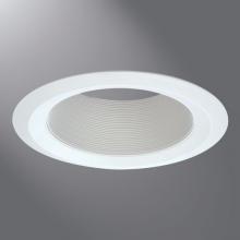 Cooper Lighting Solutions - Canada 6108WB - 6" WH Plstc Coilex Strt Bfl, WH SF Ring