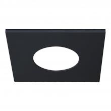 Cooper Lighting Solutions - Canada JBD4STRMMB - 4" JBD SQUARE OVERLAY, MATTE BLACK