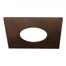 Cooper Lighting Solutions - Canada JBD4STRMTBZ - 4" JBD SQUARE OVERLAY, TUSCAN BRONZE