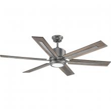 Progress Lighting, a Hubbell affiliate P2586-8130K - P2586-8130K 60IN 6 BLADE FAN W/LED LGT