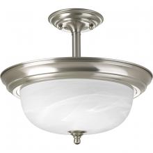 Progress Lighting, a Hubbell affiliate P3927-09 - P3927-09 2-100W MED SEMI-FLUSH