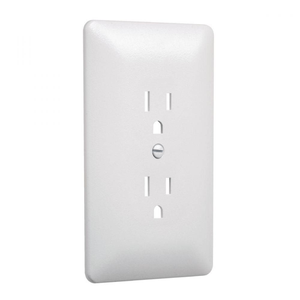 1G MASQUE 2000 WALLPLATE DUPLEX - WHITE