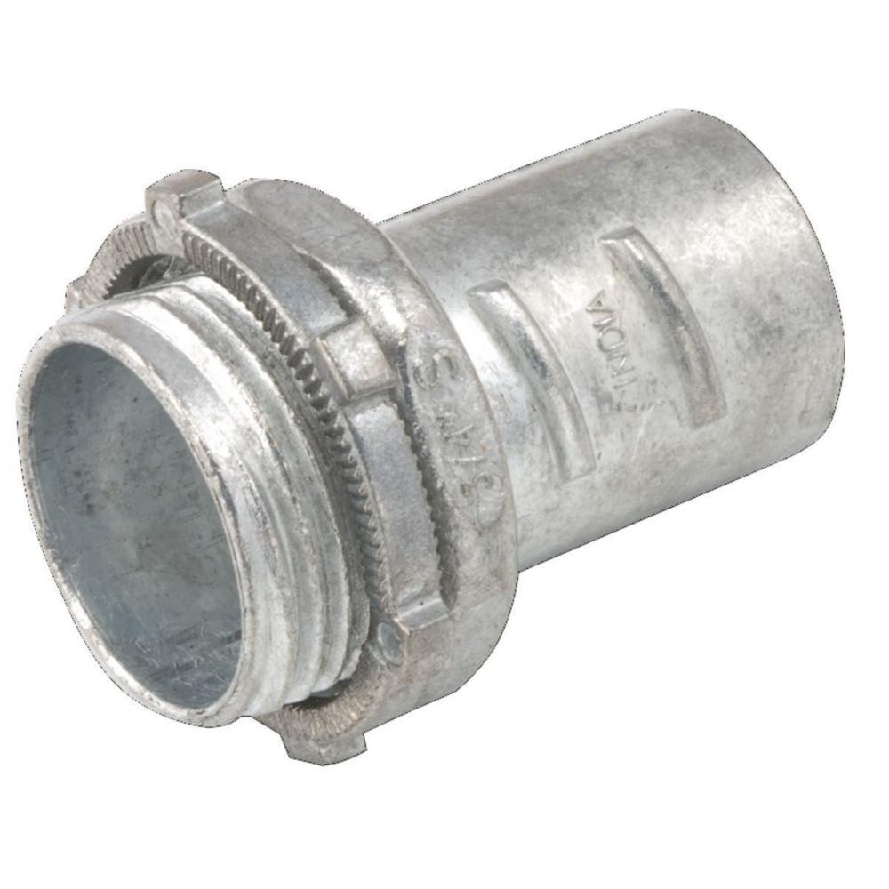 CONNECTOR FLEX AC/MC SCRW-IN 1/2 IN ZINC