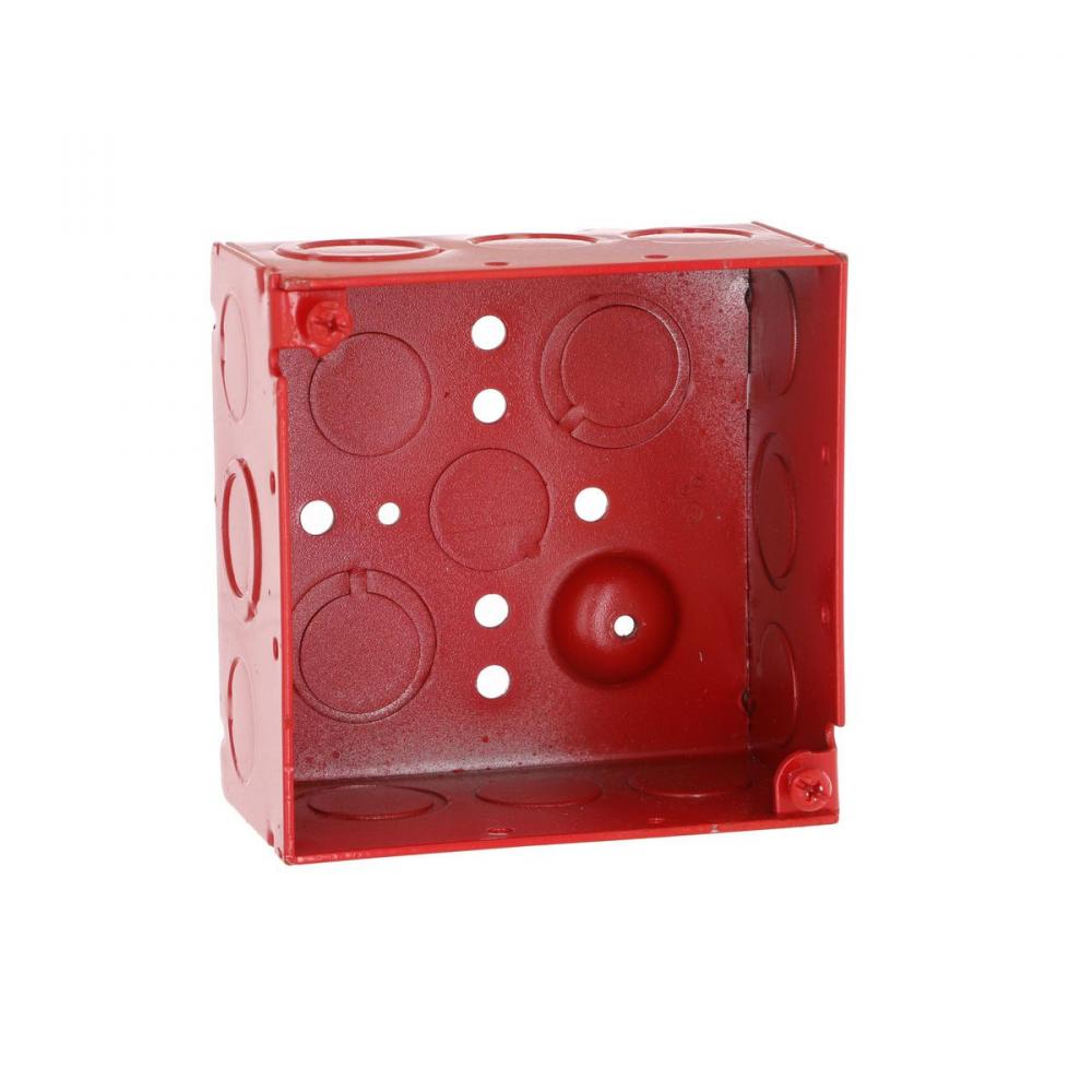 4SQ BOX WELDED 2-1/8DP 1/2-3/4 TKO - RED