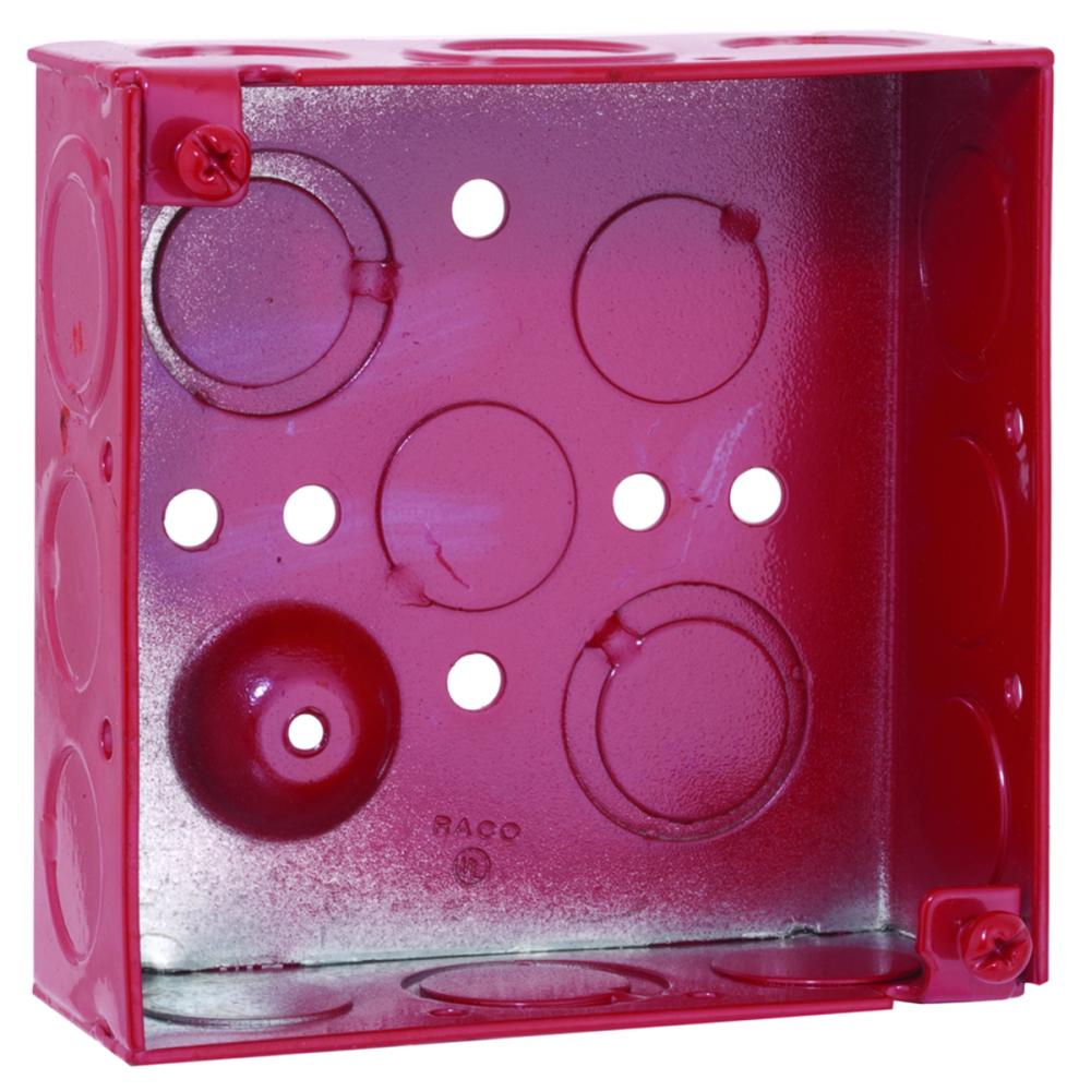 4SQ BOX WELDED 1-1/2DP 1/2-3/4 TKO - RED