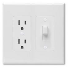 Raco-Taymac-Bell, a Hubbell affiliate 2772W - MASQUE REVIVE DECORA PLT WHT -TOGGLE/DUP