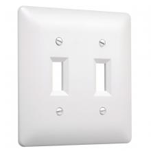 Raco-Taymac-Bell, a Hubbell affiliate 4400WH - 1G MASQUE 2000 WALLPLATE (2)TOGGLE WHT