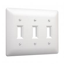 Raco-Taymac-Bell, a Hubbell affiliate 4440W - 3G MASQUE 2000 WALLPLATE (3)TOGGLE WHT
