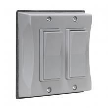 Raco-Taymac-Bell, a Hubbell affiliate 5127-0 - 2G WP DECORATOR COVER -GRAY