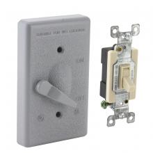 Raco-Taymac-Bell, a Hubbell affiliate 5128-0 - 1G VERTICAL WP COVER TOGGLE SP 20A -GRAY