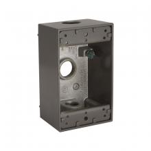 Raco-Taymac-Bell, a Hubbell affiliate 5320-2 - 1G WP BOX (3) 1/2 IN. OUTLETS - BRONZE