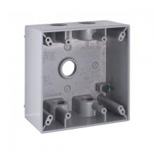 Raco-Taymac-Bell, a Hubbell affiliate 5337-0 - 2G WP BOX (5) 1/2 IN. OUTLETS - GRAY