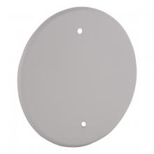 Raco-Taymac-Bell, a Hubbell affiliate 5653-1 - 5 IN. ROUND BLANK PLATE 4 IN. BOX MT WHT
