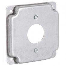 Raco-Taymac-Bell, a Hubbell affiliate 801C - 4SQ EXP COVER - 1 RECEPTACLE 1.406 DIAM