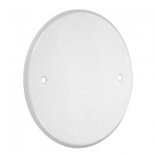 Raco-Taymac-Bell, a Hubbell affiliate LPB3400 - 5 IN. ROUND BLANK PLATE 4 IN. BOX MT WHT