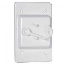 Raco-Taymac-Bell, a Hubbell affiliate PTC100WH - 1G VERTICAL NM WP COVER TOGGLE WHITE