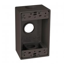 Raco-Taymac-Bell, a Hubbell affiliate SB375Z - 1G WP BOX (3) 3/4 IN. OUTLETS - BRONZE
