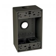 Raco-Taymac-Bell, a Hubbell affiliate SB450Z - 1G WP BOX (4) 1/2 IN. OUTLETS - BRONZE
