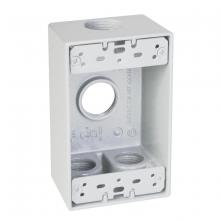 Raco-Taymac-Bell, a Hubbell affiliate SB475WH - 1G WP BOX (4) 3/4 IN. OUTLETS - WHITE