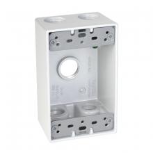 Raco-Taymac-Bell, a Hubbell affiliate SB550WH - 1G WP BOX (5) 1/2 IN. OUTLETS - WHITE