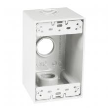 Raco-Taymac-Bell, a Hubbell affiliate SD375WH - 1G WP DEEP BOX (3) 3/4 IN. OUTLETS - WH