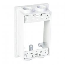 Raco-Taymac-Bell, a Hubbell affiliate SE450WH - 1G WP EXT ADAPT (4) 1/2 IN. OUTLETS  WH