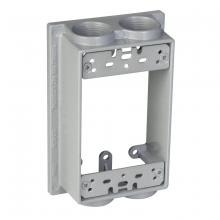 Raco-Taymac-Bell, a Hubbell affiliate SE475S - 1G WP EXT ADAPT (4) 3/4 IN. OUTLETS  GY