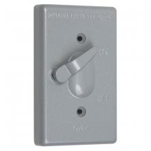 Raco-Taymac-Bell, a Hubbell affiliate TC100S - TAYMAC 1G VERTICAL WP COVER TOGGLE GRAY