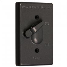 Raco-Taymac-Bell, a Hubbell affiliate TC100Z - 1G VERTICAL WP COVER TOGGLE BRONZE
