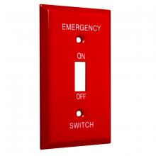 Raco-Taymac-Bell, a Hubbell affiliate WE-T - 1G STANDARD EMERGENCY TOGGLE RED SMOOTH