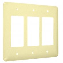 Raco-Taymac-Bell, a Hubbell affiliate WRTI-RRR - 3G MAXI (3) DECORATOR IVORY TEXTURED
