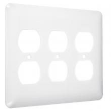 Raco-Taymac-Bell, a Hubbell affiliate WRW-DDD - 3G MAXI (3) DUPLEX WHITE SMOOTH