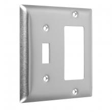 Raco-Taymac-Bell, a Hubbell affiliate WSS-TR - 2G STANDARD TOGGLE/DECORA STAINLESS STL