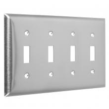 Raco-Taymac-Bell, a Hubbell affiliate WSS-TTTT - 4G STANDARD (4) TOGGLE STAINLESS STEEL