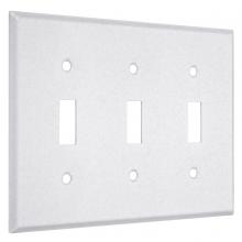 Raco-Taymac-Bell, a Hubbell affiliate WTW-TTT - 3G STANDARD (3) TOGGLE WHITE TEXTURED