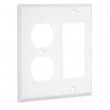Raco-Taymac-Bell, a Hubbell affiliate WW-DR - 2G STANDARD DUPLEX/DECORA WHITE SMOOTH