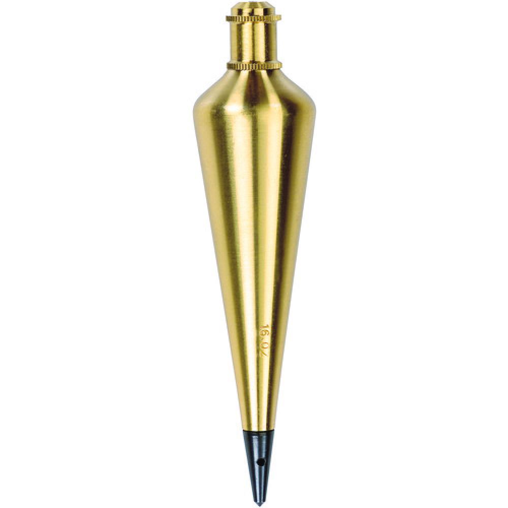 STANLEY BRASS PLUMB BOB - 16 OZ