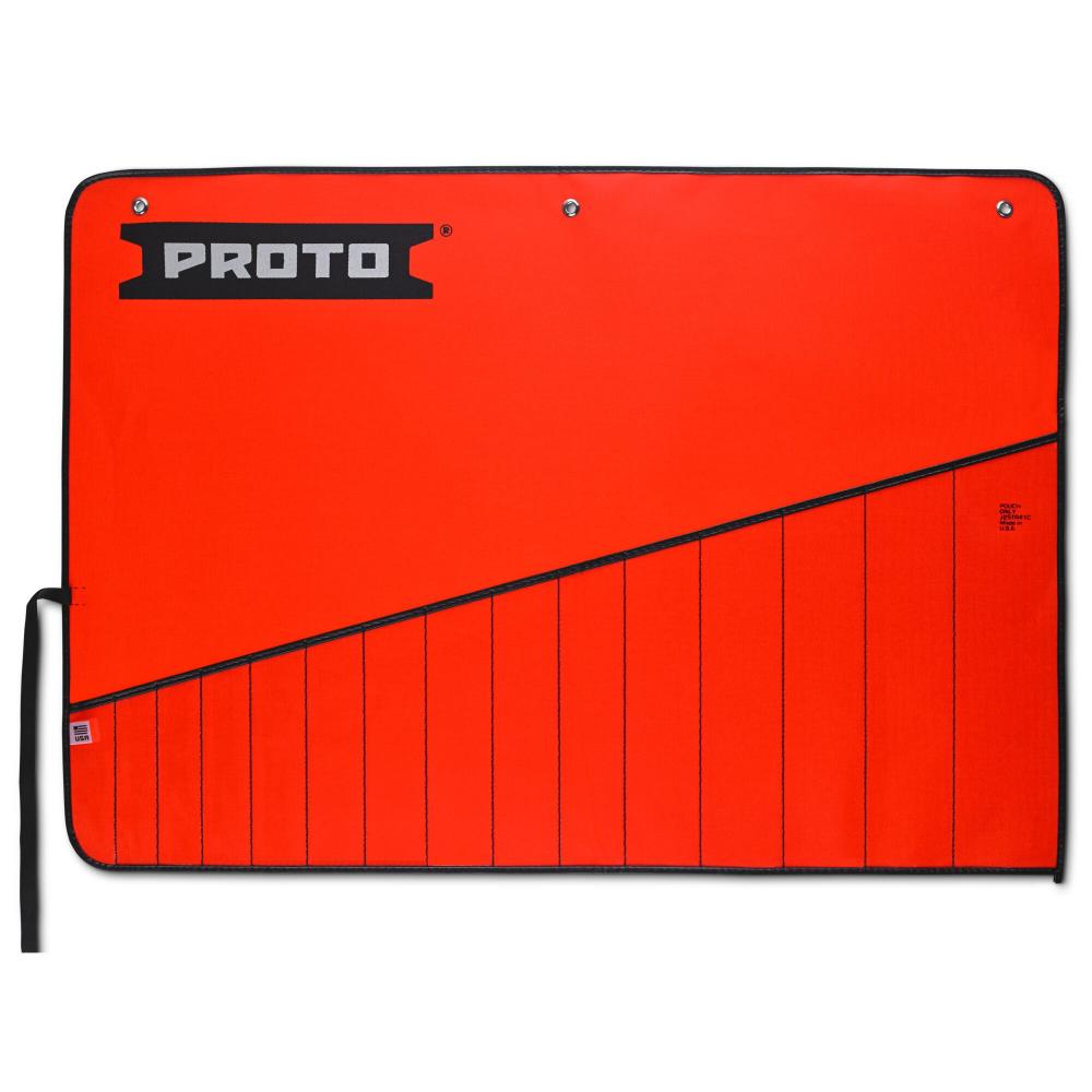 Proto® Red Canvas 15-Pocket Tool Roll
