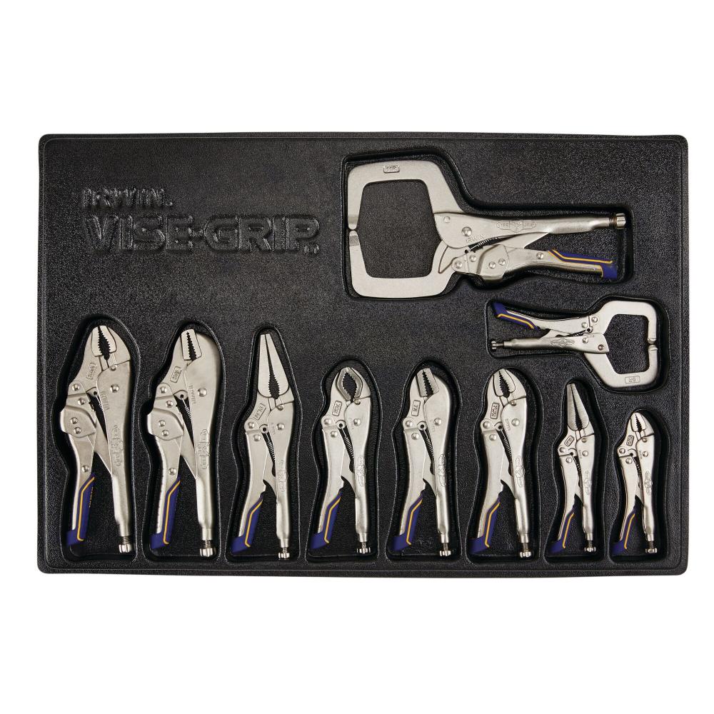 LCKING PLIERS 10PC FAST RELEASE TRAY SET