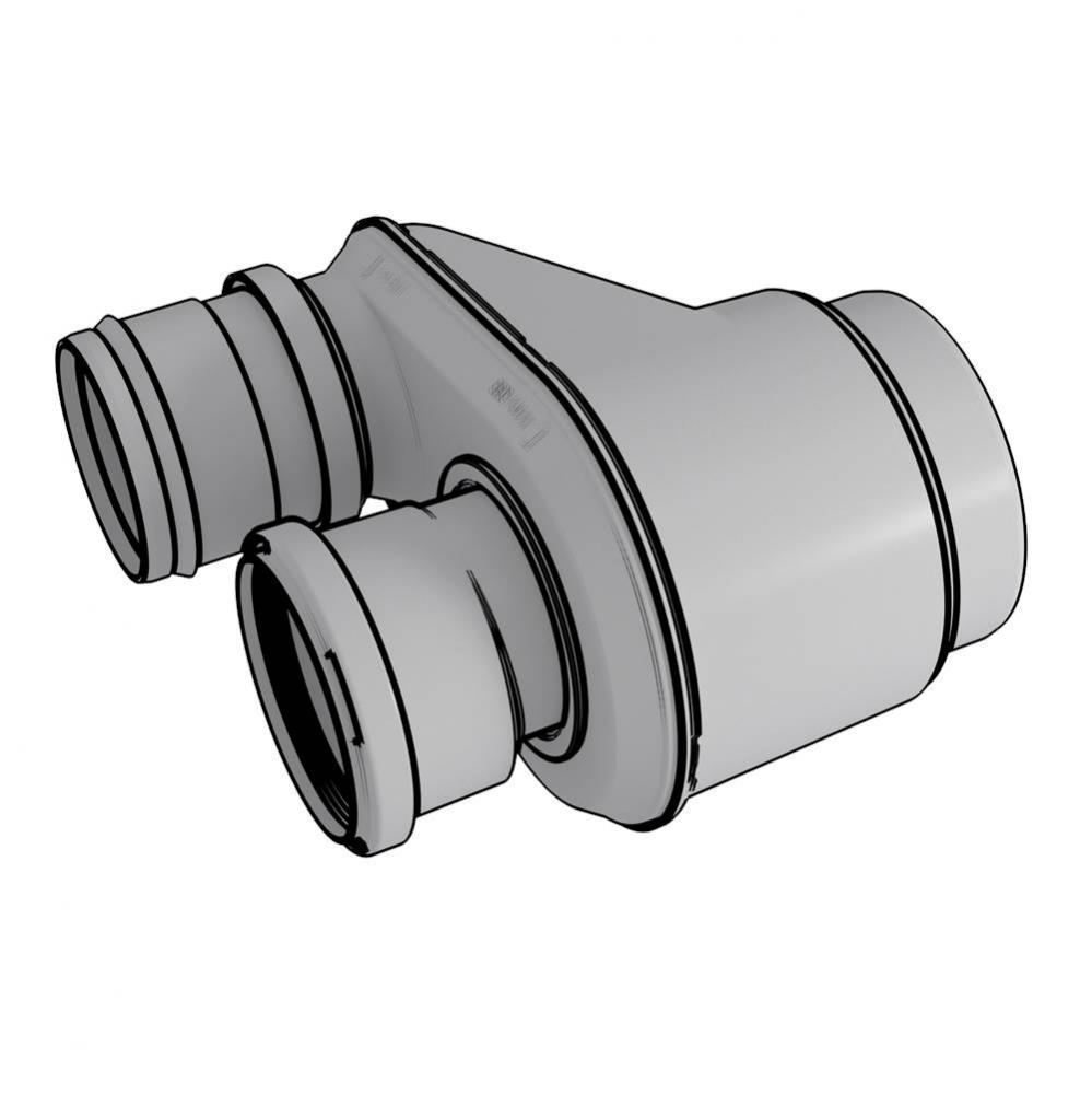 Twin Pipe Adapter for use w/ PVC/CPVC