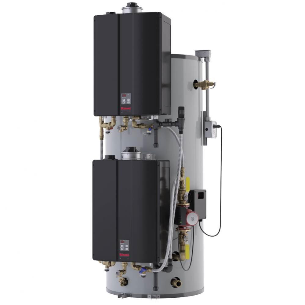 Demand Duo H-Series Hybrid Water Heating System Indoor, Natural Gas, 320,000 Btu, 119 Gallon