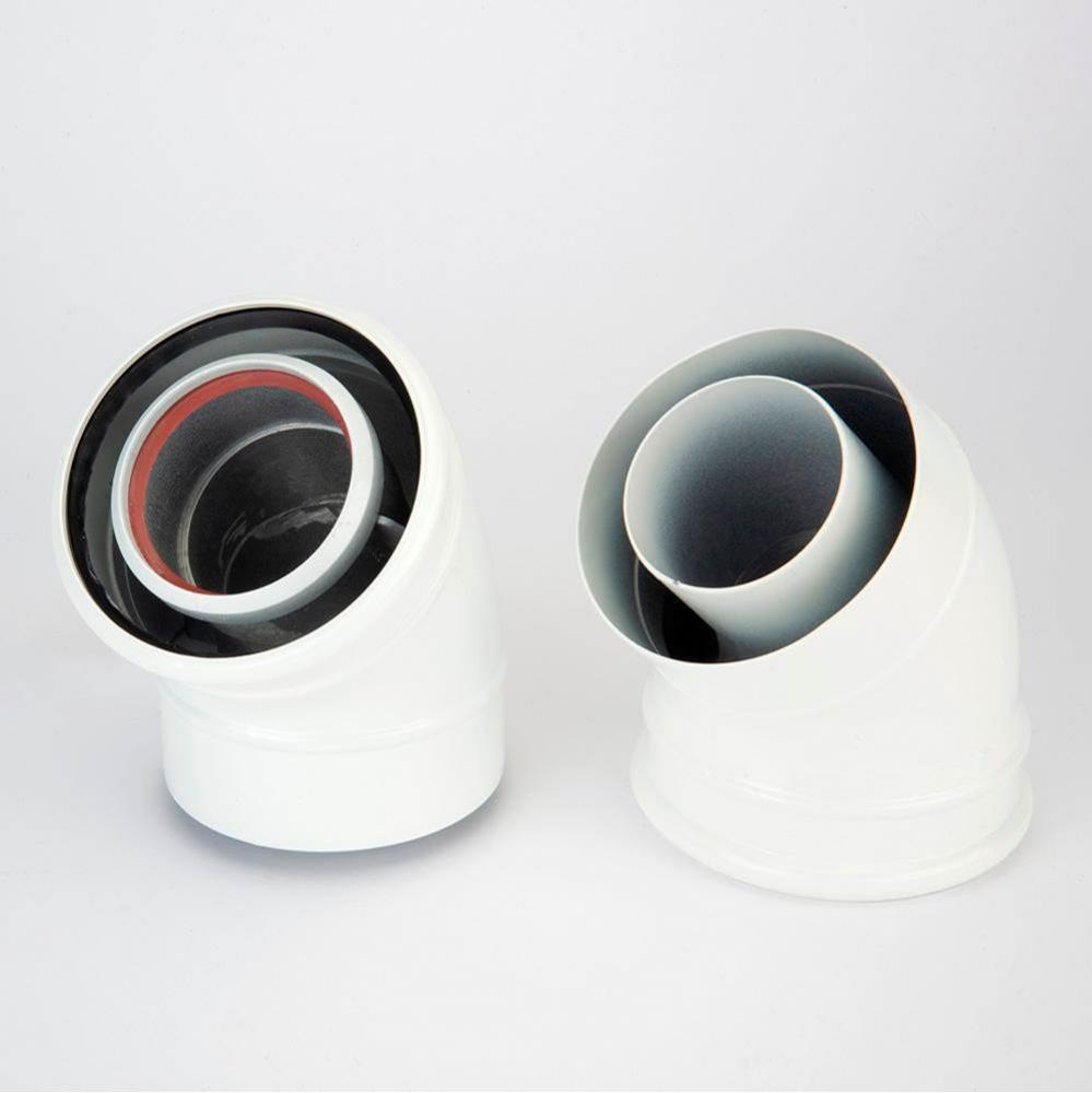 45 Deg Vent Pipe Elbow Metal (2 pcs)