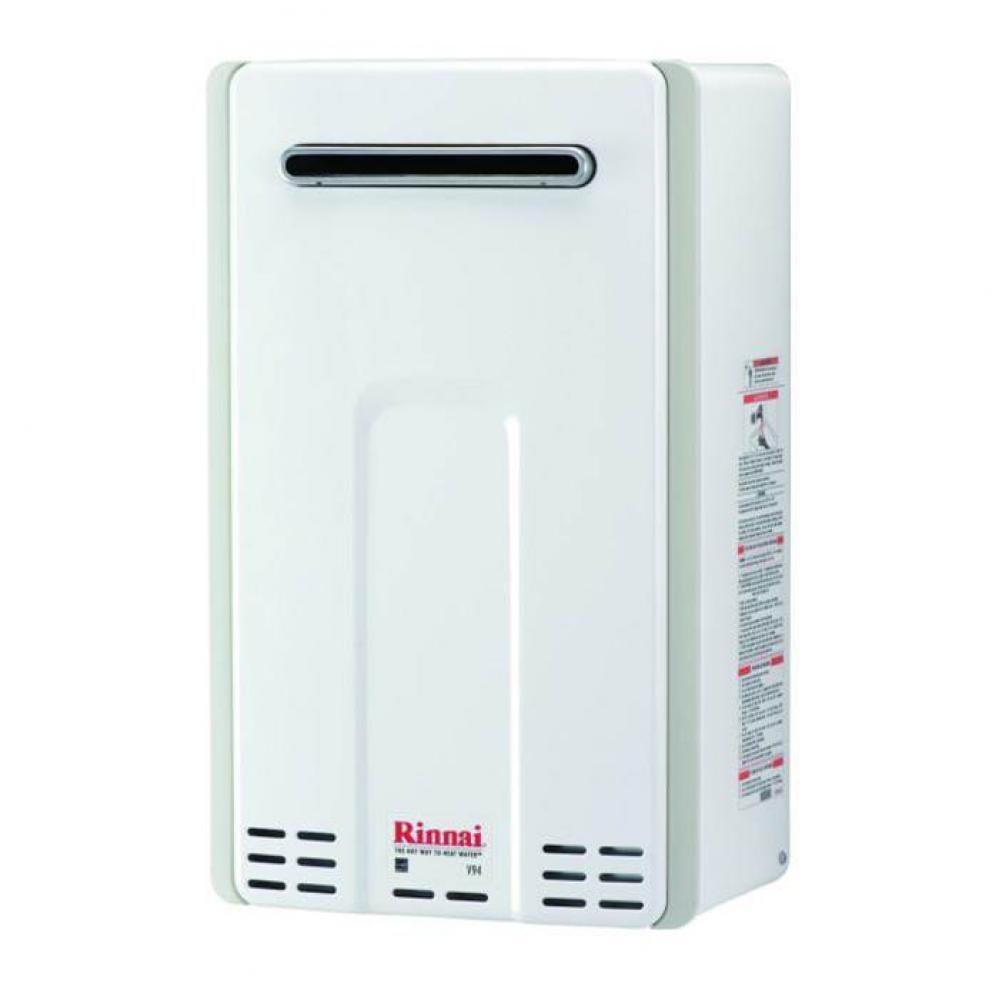 High Efficiency 9.8 GPM 199,000 BTU Natural Gas Exterior Tankless Water Heater
